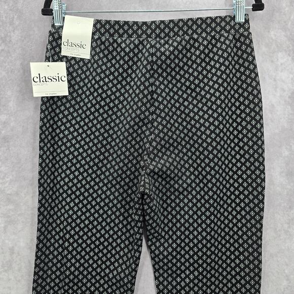 Classic Concepts Black Pull On Stretch Straight Wide Flare Pants L Large - Picture 5 of 7